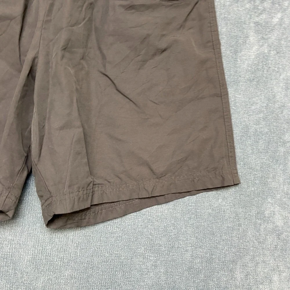 Nike Running Shorts Mens Large Black Drawstring Waist Swoosh Logo Performance